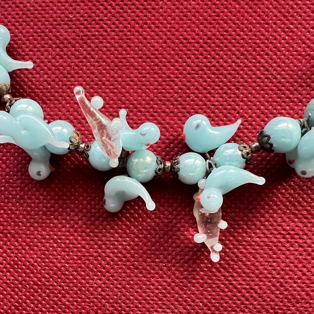 Glass Bird Necklace - Picture 2 of 3